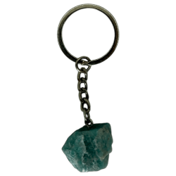 Amazonite Raw Mineral Keychain - Calming, Relieves Stress and Anxiety
