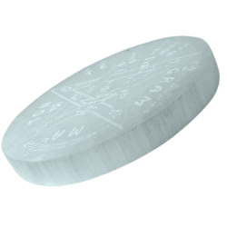 Tabliczka selenitowa z grawerem Tetragram 10cm