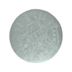 Tabliczka selenitowa z grawerem Tetragram 10cm