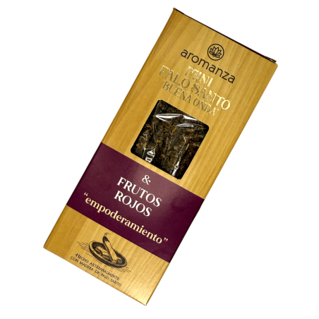 Mini Palo Santo Good Wave Red Fruits Incense Aromanza Argentina - 8 Smokes 40min duration - Empowerment