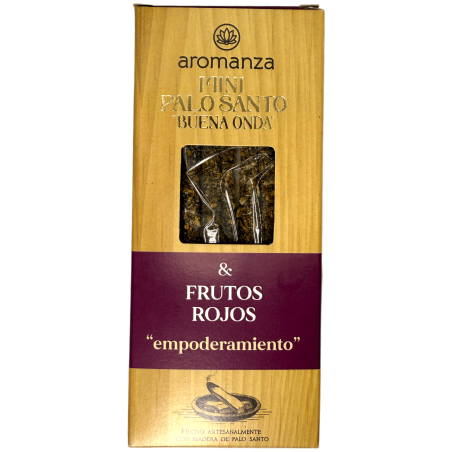 Mini Palo Santo Good Wave Red Fruits Incense Aromanza Argentina - 8 Smokes 40min duration - Empowerment