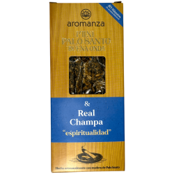Mini Palo Santo Incense Good Wave Real Champa Aromanza Argentina - 8 Smokes 40min duration - Spirituality