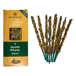 Mini Encens Palo Santo Good Wave Jasmin du pays Aromanza Argentina - 8 Fumées Durée 40min - Plaisir