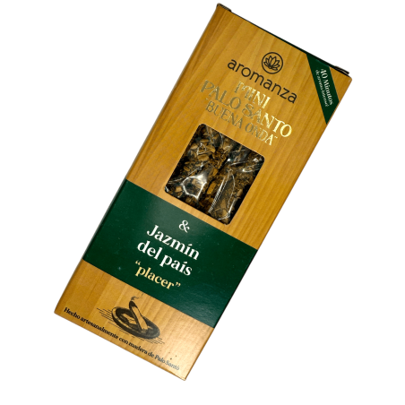 Mini Palo Santo Good Wave Incenso Gelsomino dal paese Aromanza Argentina - 8 Fumi durata 40min - Piacere