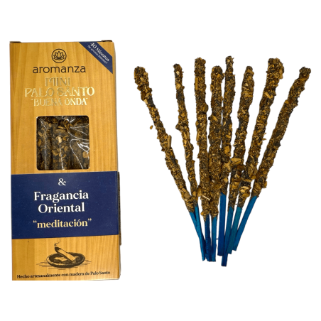 Mini Palo Santo Good Wave Tămâie Oriental Parfum Aromanza Argentina - 8 Tămâie 40min durată - Meditație