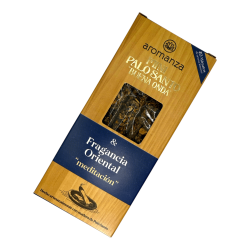 Mini Incenso Boa Onda Palo Santo Fragrância Oriental Aromanza Argentina - 8 Incensos 40min duração - Meditação