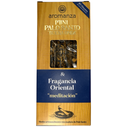 Mini Incenso Boa Onda Palo Santo Fragrância Oriental Aromanza Argentina - 8 Incensos 40min duração - Meditação