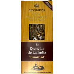 Mini Palo Santo Good Wave Incense Essences of India Aromanza Argentina - 8 Smokes 40min duration - Humility