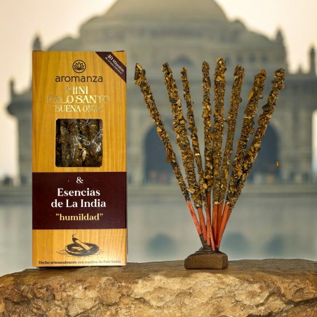 Mini Palo Santo Good Wave Wierook Essences van India Aromanza Argentinië - 8 Smokes 40min duur - Nederigheid