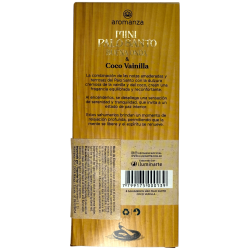 Mini Encens Palo Santo Good Wave Noix de Coco et Vanille Aromanza Argentina - 8 Bâtonnets d’Encens Durée 40min - Paix Intérieure