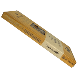Mini Encens Palo Santo Good Wave Noix de Coco et Vanille Aromanza Argentina - 8 Bâtonnets d’Encens Durée 40min - Paix Intérieure