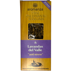 Mini Palo Santo Good Wave Lavender från dalen Rökelse Aromanza Argentina - 8 rökelse 40 min varaktighet - Anti Stress