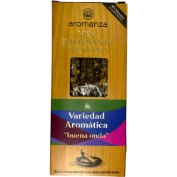 Mini tămâie Palo Santo Buena Onda Soiul Aromatic Argentina - 8 Sahumerios 40min durată - Buena Onda