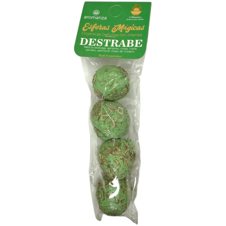 Esferas Mágicas Destrabe Aromanza Argentina - 4 bombitas defumación Lavanda, Geranios, Rosas, Roble, Sándalo, Pachulí y Romero