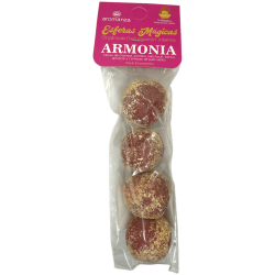 Esferas Mágicas Armonia Aromanza Argentina - 4 bombitas defumación Champa, Sandalo, Pachulí, Benjuí, Almizcle y Palo Santo
