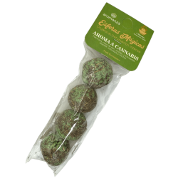 Esferas Mágicas Aroma a Cannabis Aromanza Argentina - 4 bombitas defumación Pachulí, Clavo Olor, Sándalo, Alcanfor, Estoraque