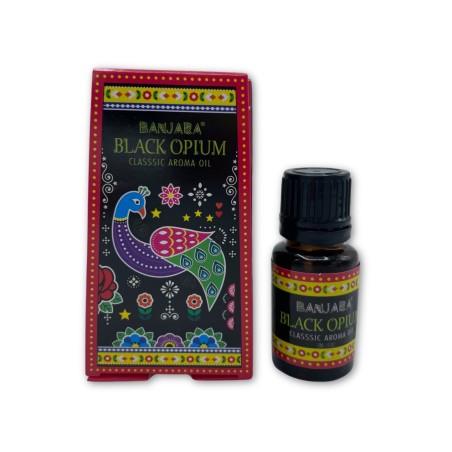 Óleo de Fragrância de Ópio Preto Banjara 10ml.