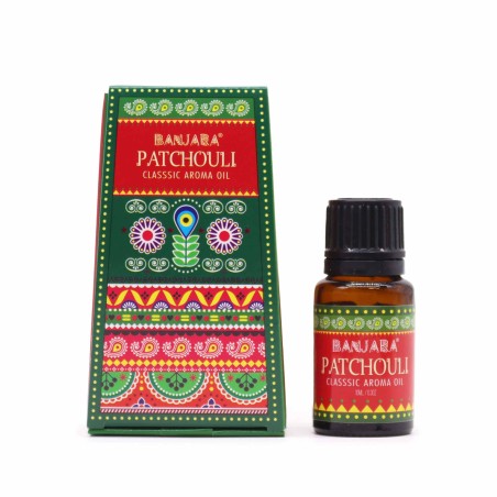 Óleo de fragrância Banjara Patchouli 10ml.