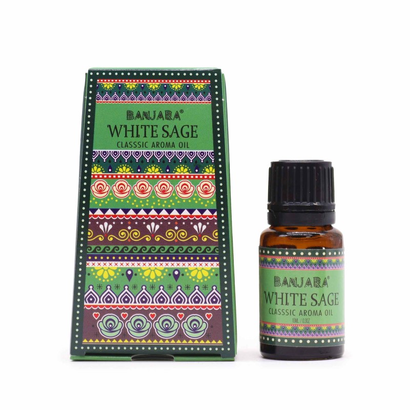 Aceite de Fragancia Salvia Blanca Banjara 10ml.-Aceites de Fragancia Banjara-HOSTENATURA
