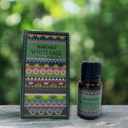 Huile parfumée à la sauge blanche Banjara 10ml.