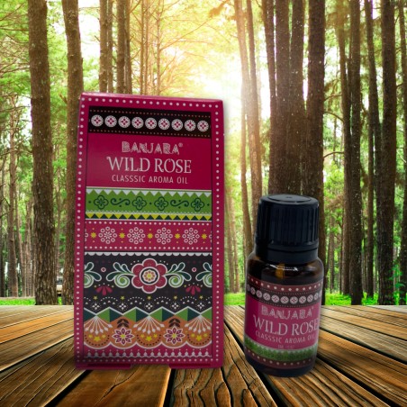 Aceite de Fragancia Rosa Silvestre Banjara 10ml.