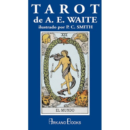 A.E. Waite Tarot Cards Blue Case illustré par P.C. Smith - 78 cartes et mode d’emploi