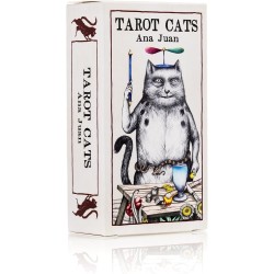Ana Juan's Tarot Cats - Fournier - 78 Fullfärgskort och instruktionshäfte