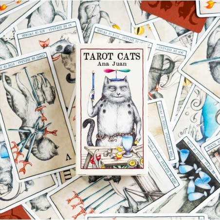 Tarot Cats de Ana Juan - Fournier - 78 Cartas a todo color y folleto de instrucciones
