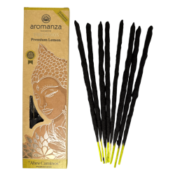 Encens Tibétain Citron Ouvre les Chemins de l’Encens Aromanza Argentina - Encens artisanal 8 bâtonnets extra épais faits à la ma
