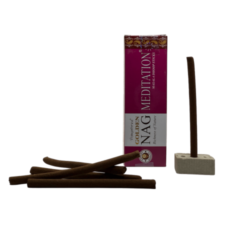 GOLDEN NAG Incense Dhoop Meditation - Masala Dhoop Sticks - 1 pack of 10 bars