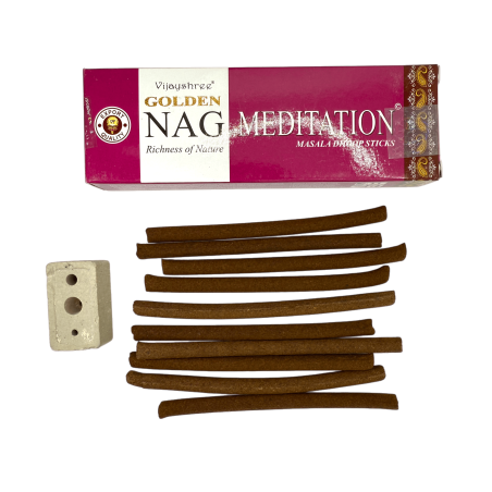 GOLDEN NAG Wierook Dhoop Meditatie - Masala Dhoop Sticks - 1 verpakking van 10 repen
