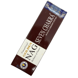 GOLDEN NAG Dhoop Tămâie Șapte Chakre - Masala Dhoop Sticks - 1 pachet de 10 batoane