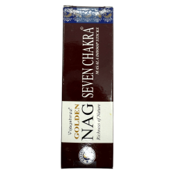 GOLDEN NAG Dhoop Incense Seven Chakras - Masala Dhoop Sticks - 1 pack of 10 bars