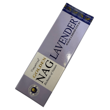 GOLDEN NAG Incienso Dhoop Lavanda - Masala Dhoop Sticks - 1 paquet de 10 barretes