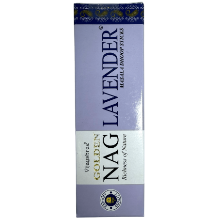 GOLDEN NAG Dhoop Lavendel Räucherstäbchen - Masala Dhoop Sticks - 1 Packung mit 10 Riegeln
