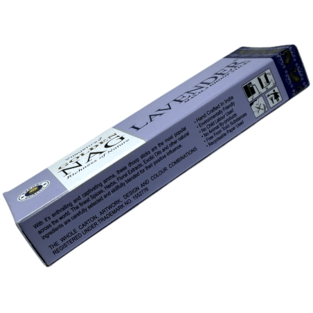 GOLDEN NAG Dhoop Lavendel Räucherstäbchen - Masala Dhoop Sticks - 1 Packung mit 10 Riegeln