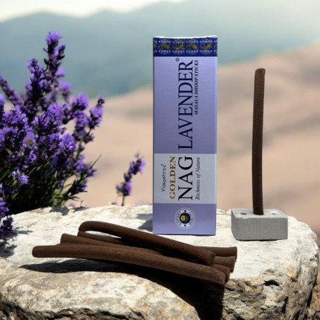 GOLDEN NAG Incienso Dhoop Lavanda - Masala Dhoop Sticks - 1 paquet de 10 barretes