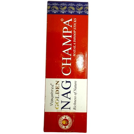 GOLDEN NAG Dhoop Champa Rökelse - Masala Dhoop Sticks - 1 förpackning med 10 barer