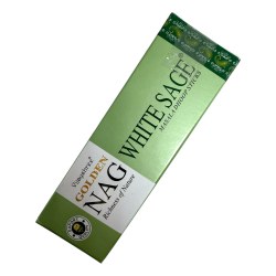 GOLDEN NAG Vit Salvia Dhoop Rökelse - Masala Dhoop Sticks - 1 förpackning med 10 barer