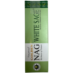 GOLDEN NAG بخور المريمية البيضاء - أصابع ماسالا هوب - 1 عبوة من 10 قطع