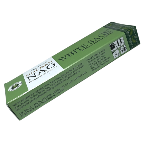 GOLDEN NAG Incienso Dhoop Salvia Blanca - Masala Dhoop Sticks - 1 paquete de 10 barritas