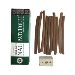 GOLDEN NAG بخور الباتشولي Dhoop - أصابع ماسالا دوب - 1 عبوة من 10 قطع