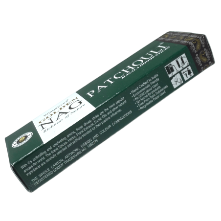 GOLDEN NAG Encens Patchouli Dhoop - Masala Dhoop Sticks - 1 paquet de 10 barres