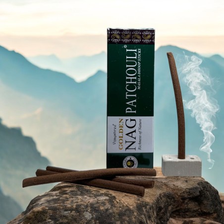 GOLDEN NAG Dhoop Patchouli Incense - Masala Dhoop Sticks - 1 pack of 10 bars