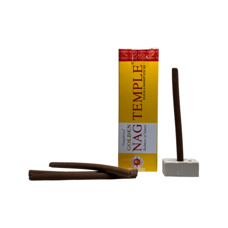 GOLDEN NAG بخور معبد Dhoop - عصي ماسالا هوب - 1 عبوة من 10 أعواد