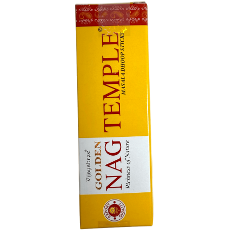 GOLDEN NAG بخور معبد Dhoop - عصي ماسالا هوب - 1 عبوة من 10 أعواد