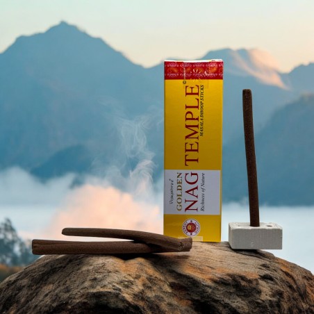 GOLDEN NAG Dhoop Temple Incense - Masala Dhoop Sticks - 1 pack of 10 sticks