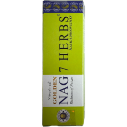 GOLDEN NAG بخور دهوب 7 أعشاب - أصابع ماسالا دوب - 1 عبوة من 10 قطع