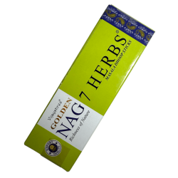 GOLDEN NAG Rökelse Dhoop 7 örter - Masala Dhoop Sticks - 1 förpackning med 10 barer