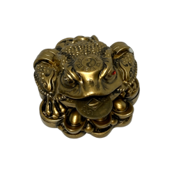 Gripau de la Riquesa Chan Chu - Diners, Prosperitat i Protecció - 5,5x5x4cm - Feng Shui Inclou Moneda